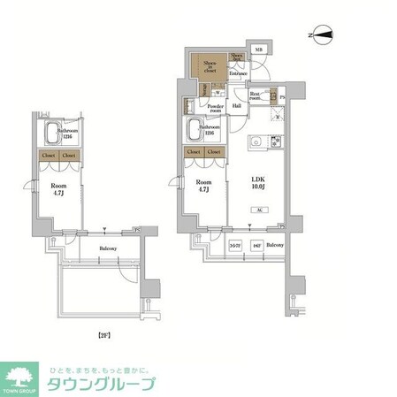 RJRプレシア蒲田の物件間取画像